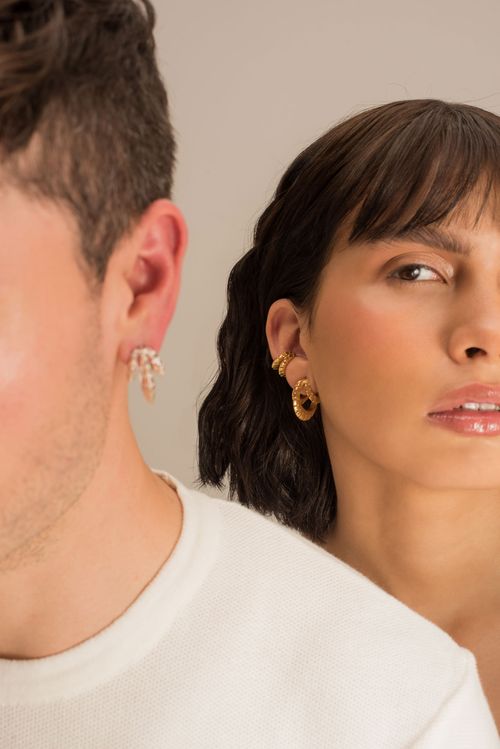 MIDI RA HOOPS DORADAS