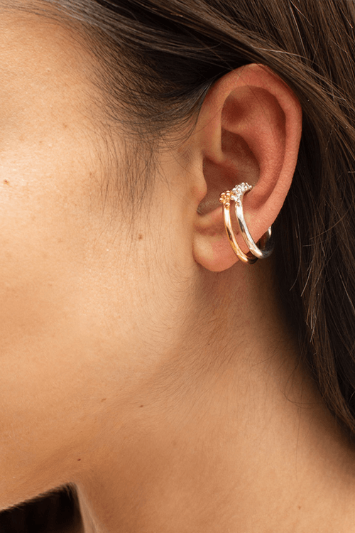 TOTONA ANILLO/EAR CUFF DORADO