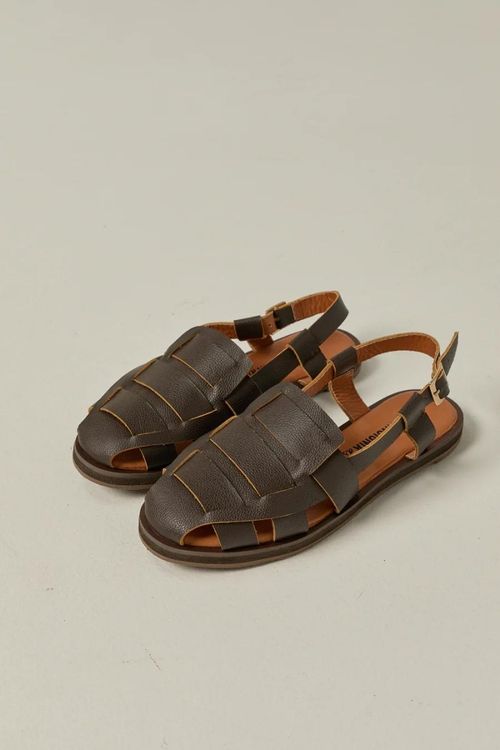 ZAPATOS EMMA DE CUERO CAFÉ