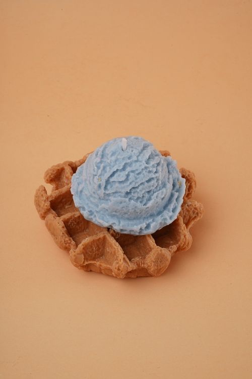 Vela Waffle Con Helado