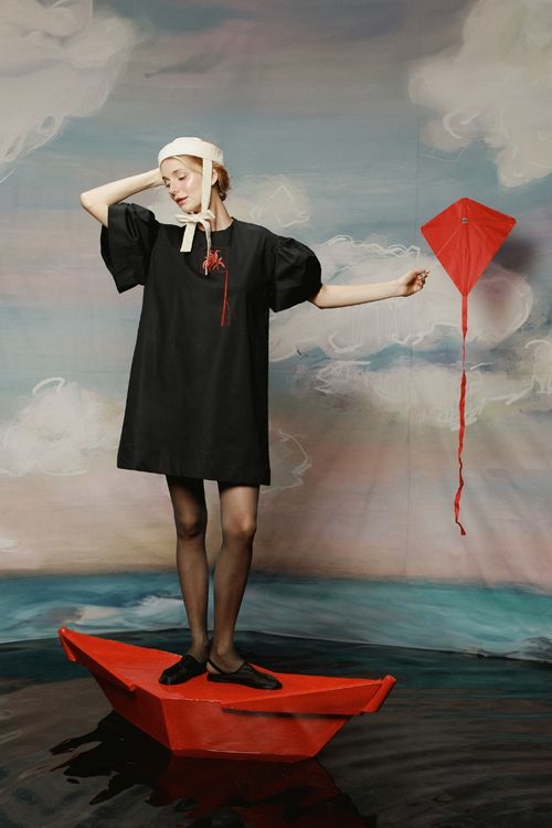 VESTIDO CRISTAL EN NEGRO