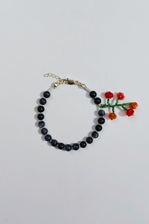 PULSERA RACIMO CHONTADURO Y SODALITA