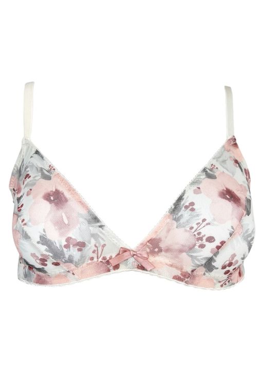 BRALETTE WINE BLOSSOMS ROJO