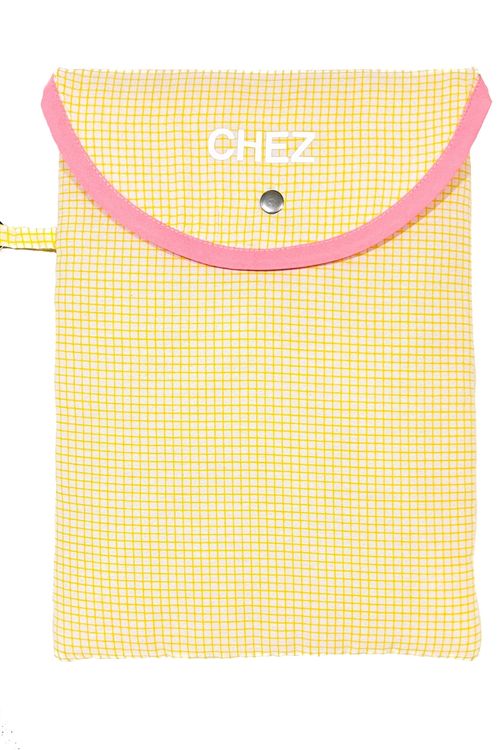 ESTUCHE LAPTOP 17 BLANCO Y AMARILLO