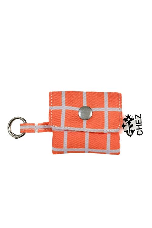 MINI MONEDERO HANDY NARANJA Y GRIS