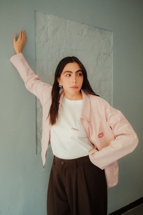 CHAQUETA A LA PARR ROSA