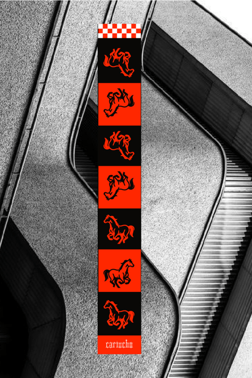 BUFANDA DE CABALLO NARANJA