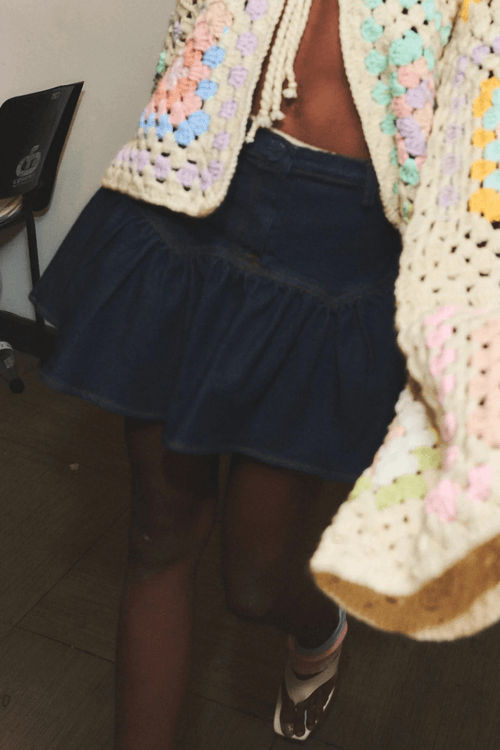 MINI FALDA DENIM